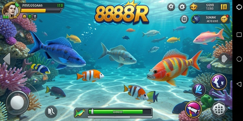 Gameplay seru Tembak Ikan di 888R dengan grafis menawan.