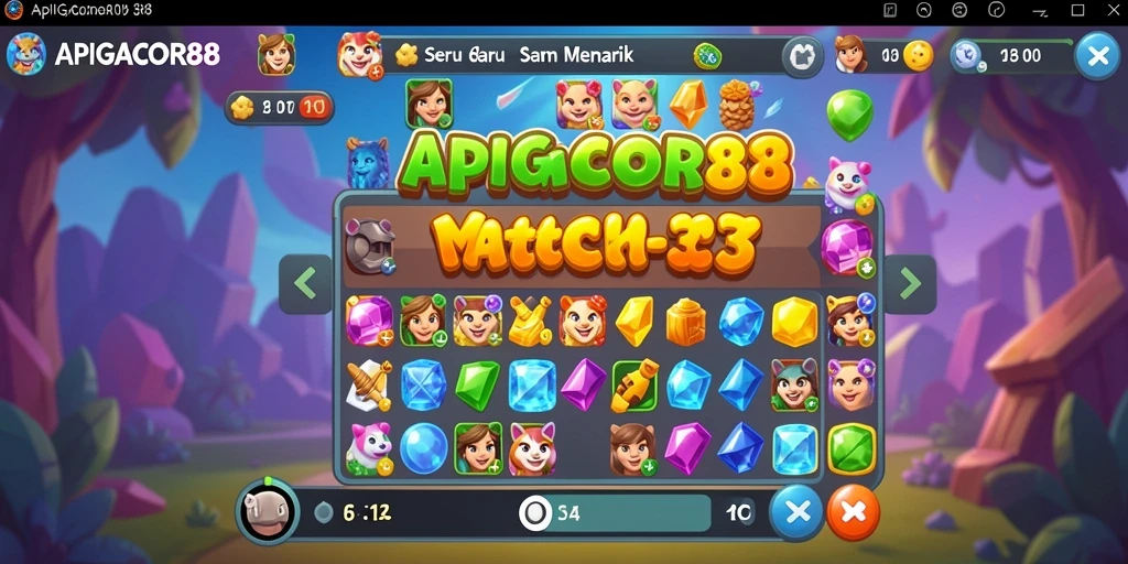 Gameplay seru APIGACOR88 dengan grafis menarik.