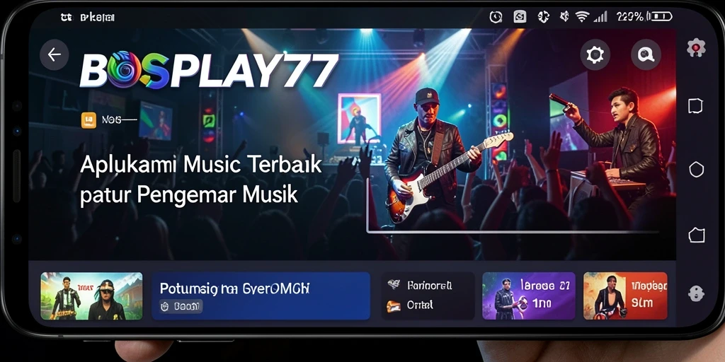 Tampilan gameplay BOSPLAY77 yang menarik dan interaktif untuk para penggemar musik.