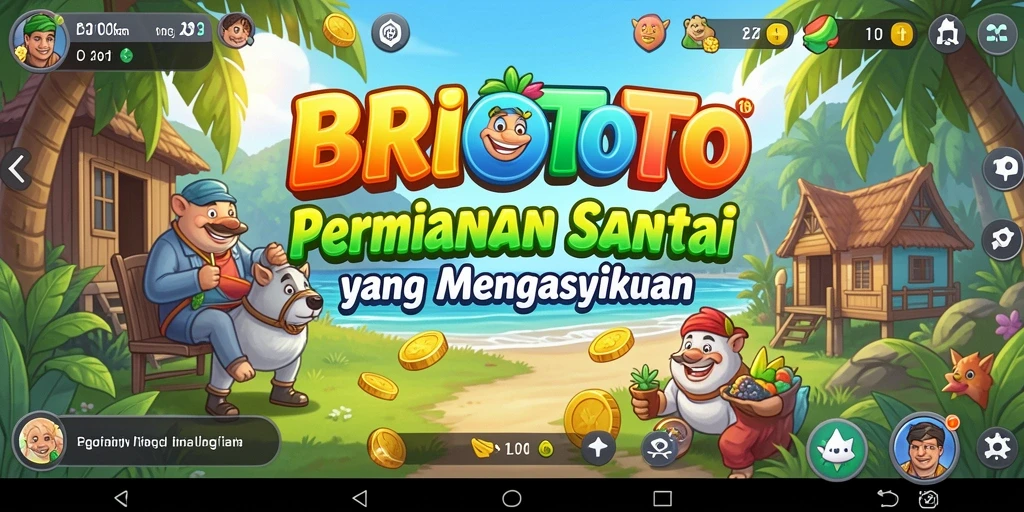Tampilan gameplay BRIOTOTO yang menarik dan penuh warna.