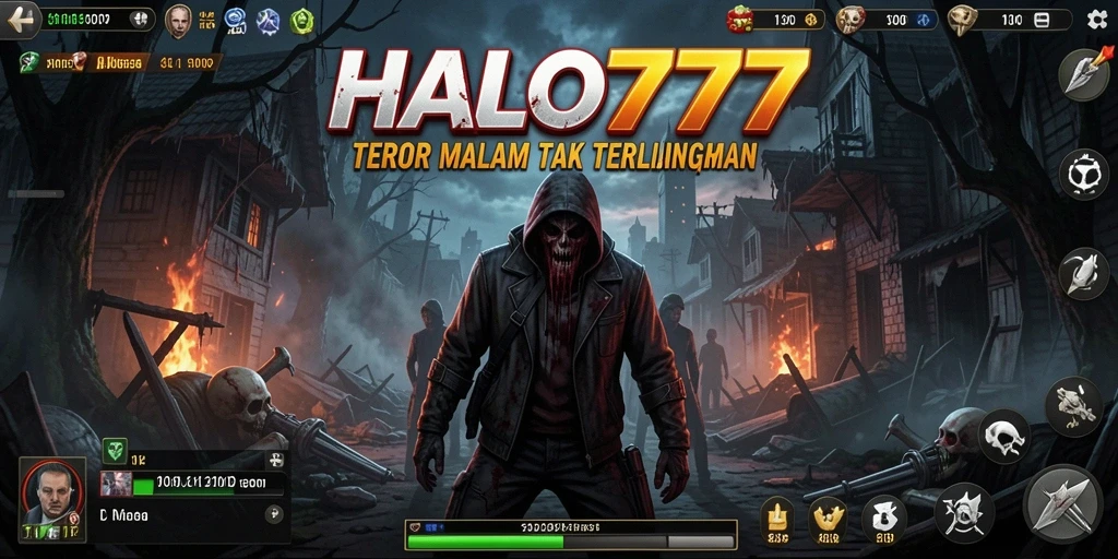 Visual menakutkan dari gameplay HALO777 yang mencekam.