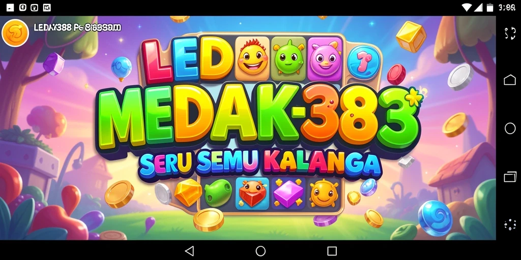 Tangkapan layar utama LEDAX388 menunjukkan aksi mencocokkan benda-benda berwarna.