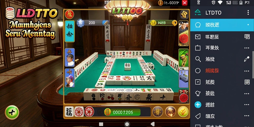 Tampilan utama LTDTOTO menunjukkan gameplay Mahjong yang menarik dan strategis.