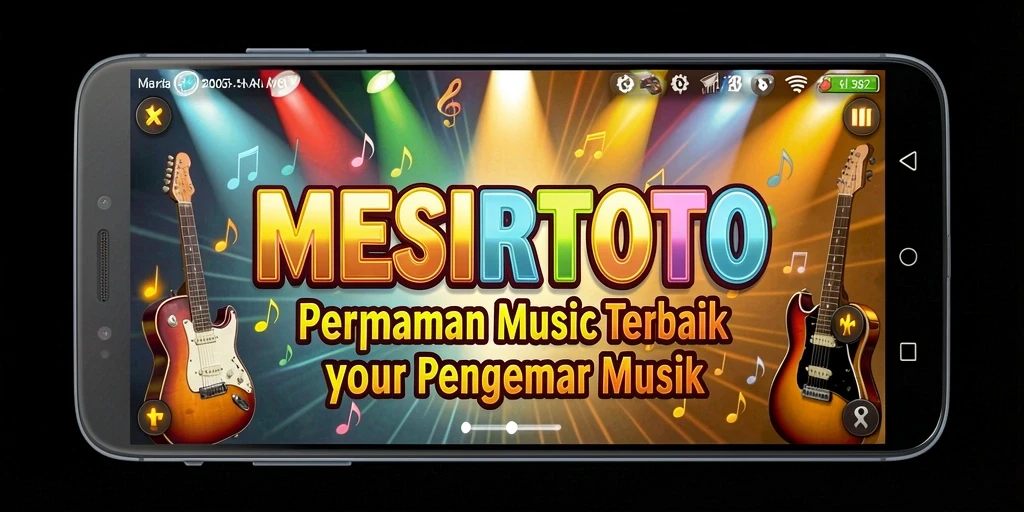 Tampilan gameplay yang seru dengan nuansa musik yang kental.