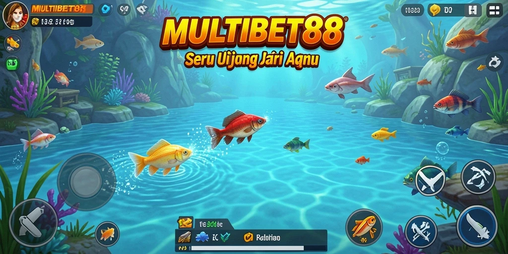 Tampilan memukau dari gameplay memancing di MULTIBET88.