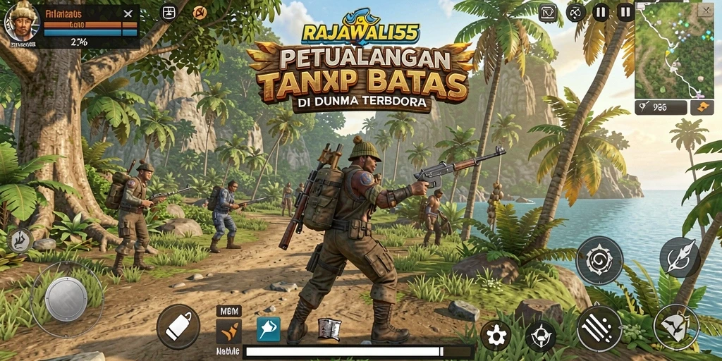 Gameplay RAJAWALI55 yang menakjubkan dalam dunia terbuka.