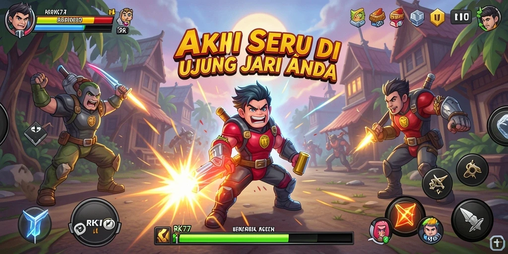 Tampilan gameplay RK77 yang menegangkan dan penuh aksi.