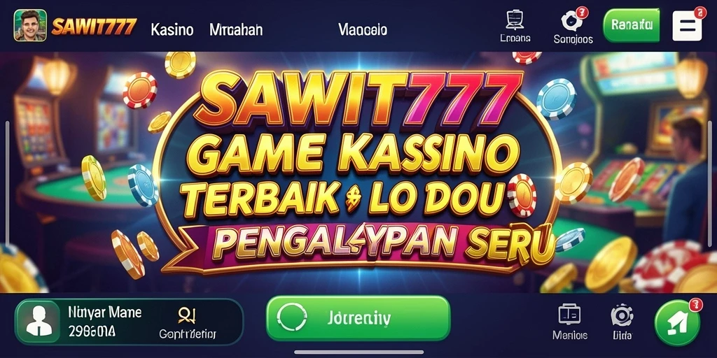Screenshot utama SAWIT777 yang menunjukkan gameplay Kasino yang menegangkan.