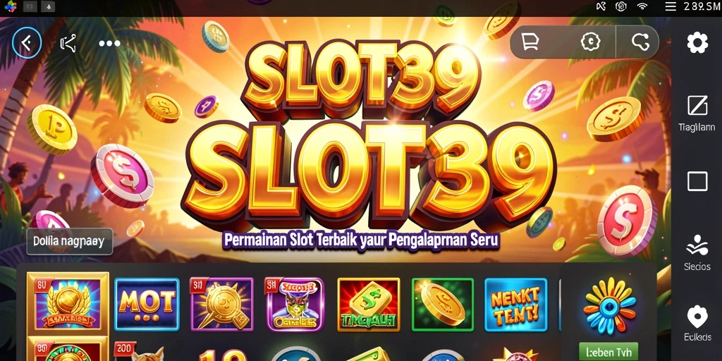 Tampilan salah satu gameplay menarik dari SLOT39 yang penuh warna.