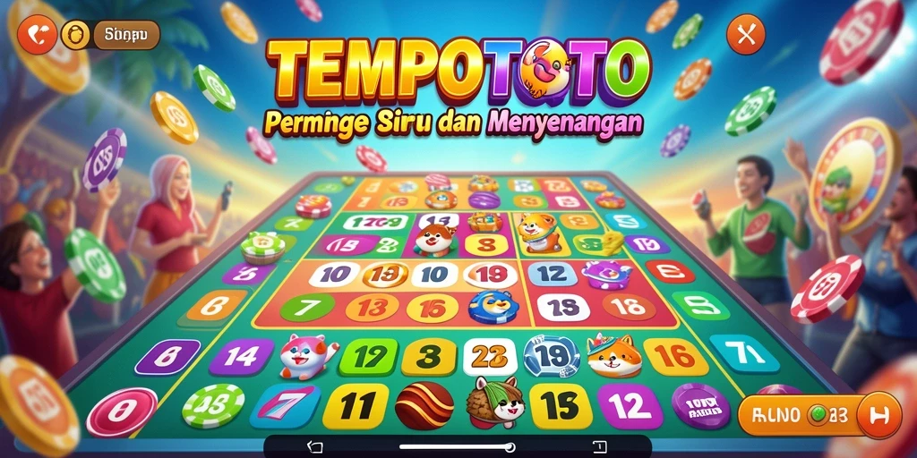 Tangkapan layar utama TEMPOTOTO menunjukkan keseruan bermain Bingo.