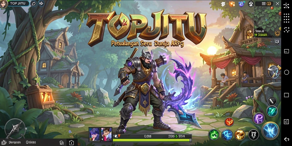 Gameplay seru di dunia magis TOPJITU dengan karakter yang dinamis.