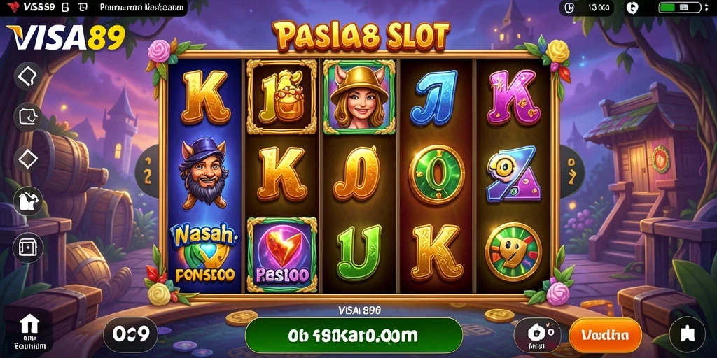 Tampilan gameplay Slot yang seru dan mendebarkan di VISA89.