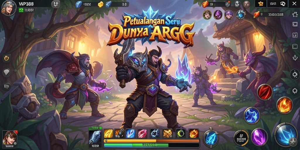 Tangkapan layar gameplay menunjukkan pertarungan epik dalam dunia ARPG.